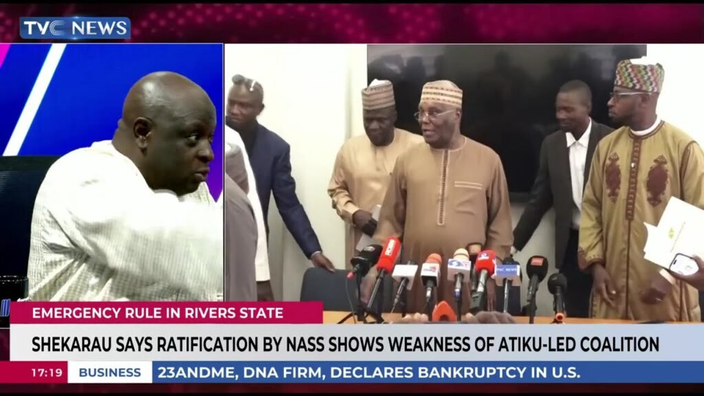 Shekarau Says NASS Ratification Of Emergency Rule In Rivers Exposes Weakness Of Atiku-Led Coalition Shekarau Says NASS Ratification Of Emergency Rule In Rivers Exposes Weakness Of Atiku-Led Coalition