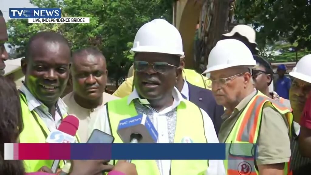 WATCH: Umahi Inspects Independence Bridge Repair Work, Apologises Over Gridlock