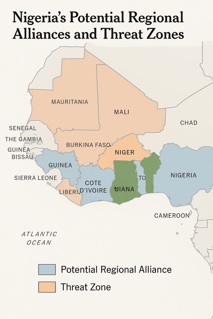 Nigeria's Potential regional Alliances and Threat zones