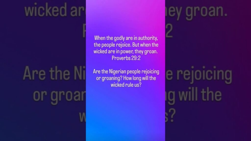 ONE NATION ONE VOICE – Nigerians, How Long Will You Groan? ONE NATION ONE VOICE – Nigerians, How Long Will You Groan?