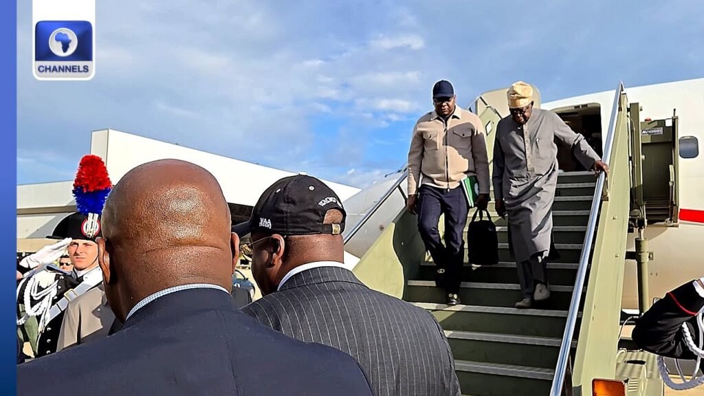 Tinubu Arrives In Rome For Pope Leo XIV’s Inauguration Tinubu Arrives In Rome For Pope Leo XIV’s Inauguration