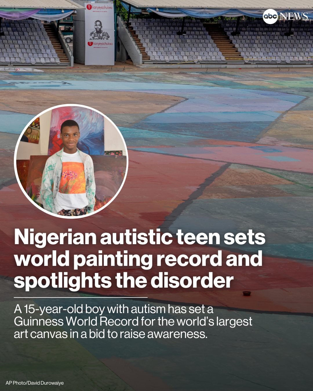 A 15-year-old boy with autism has set a Guinness World Record for the world’s la…