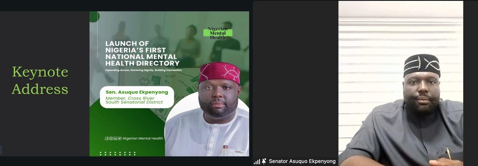 Senator Asuquo Ekpenyong, representing Cross River South