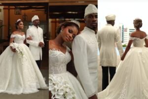 Forever Together – Priscilla Ojo Says on Her White Wedding Day (Video)
