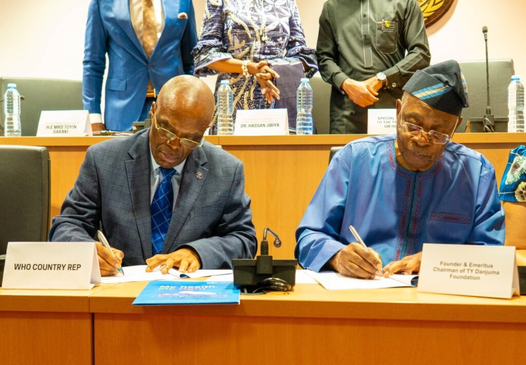 WHO, TY Danjuma signs .26m agreement to strengthen Nigeria’s health system