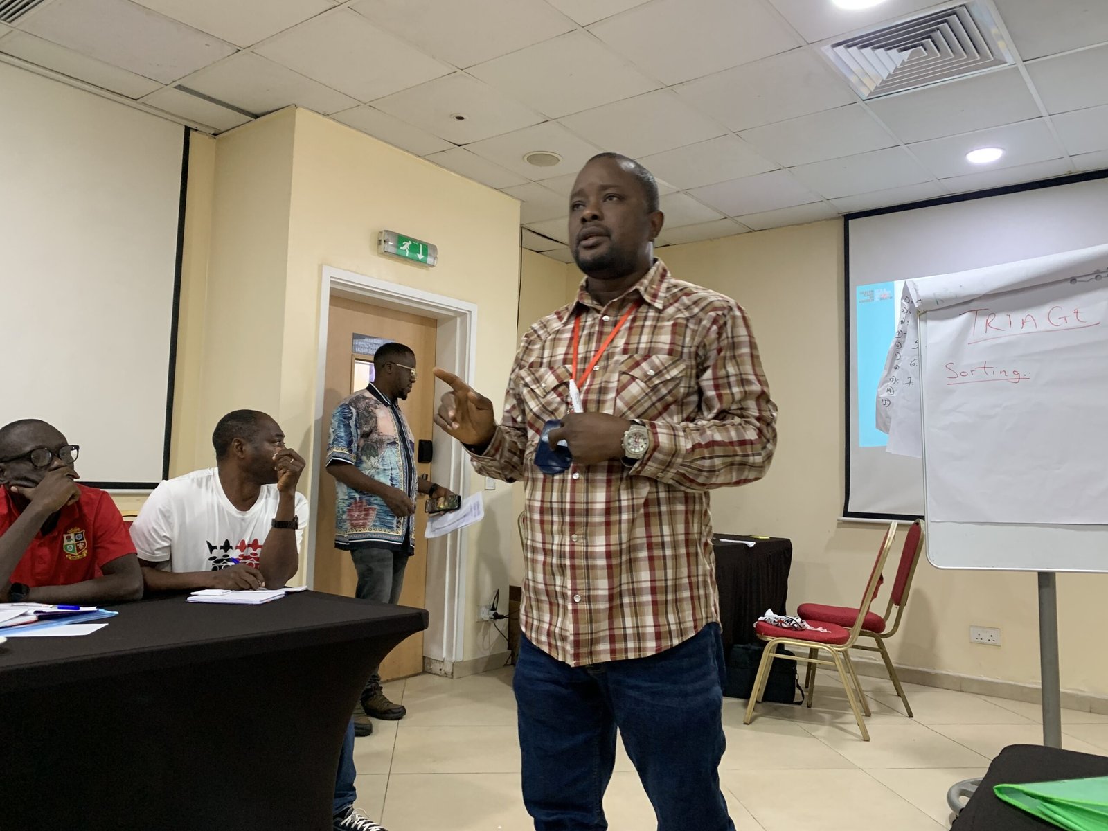 Daniel Edebor, a first aid and pre-hospital trainer from the International Committee of the Red Cross (ICRC)