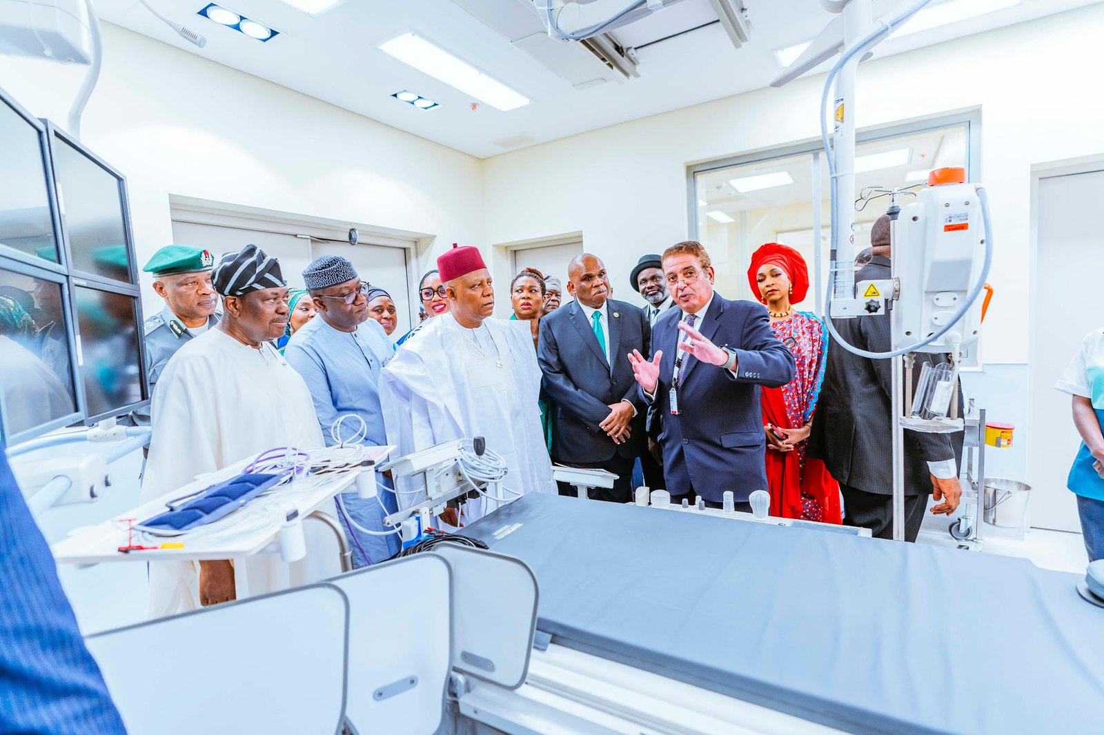 Vice President Kashim Shettima at the commissioning of the African Medical Centre of Excellence (AMCE) in Abuja