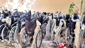 Foundation donates wheelchairs to patients at Gbagada General Hospital Foundation donates wheelchairs to patients at Gbagada General Hospital