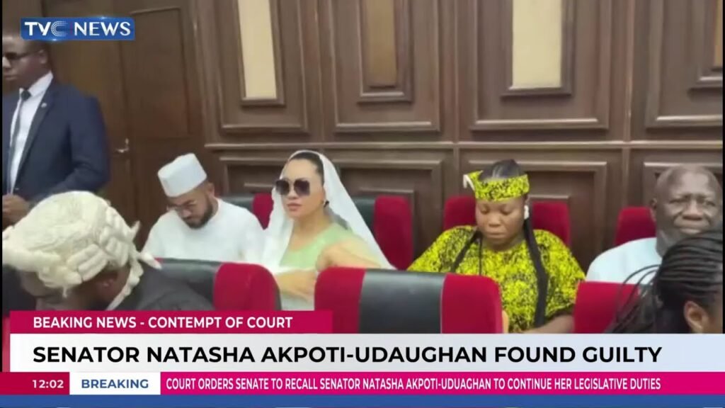 Senator Natasha Akpoti-Udaughan Found Guilty Senator Natasha Akpoti-Udaughan Found Guilty