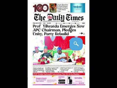 #FrontPage News Update – Friday July 25th, 2025 #headlines #nigeria #news #sports #247 #nigeria #FrontPage News Update – Friday July 25th, 2025 #headlines #nigeria #news #sports #247 #nigeria