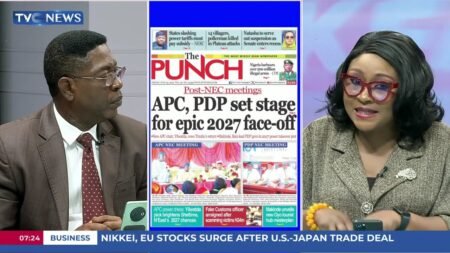 TVC Newspaper Review: APC, PDP Set Stage For Epic 2027 Face-Off After Post-NEC Meetings