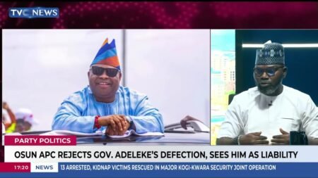 Osun APC Rejects Gov Adeleke's Defection, Sees Him As Liability