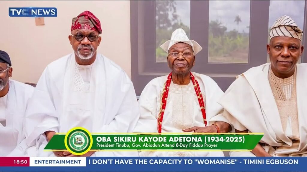 Sponsored: President Tinubu, Gov Abiodun Attend Awujale's 8-Day Fidau Prayer