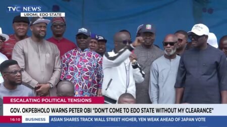 Don't Come To Edo Without My Clearance, Okpebholo Tells Peter Obi Don't Come To Edo Without My Clearance, Okpebholo Tells Peter Obi