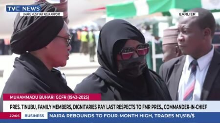 Pres Tinubu, Family Members, Dignitaries Pay Last Respect To Fmr Pres, Commander-In-Chief