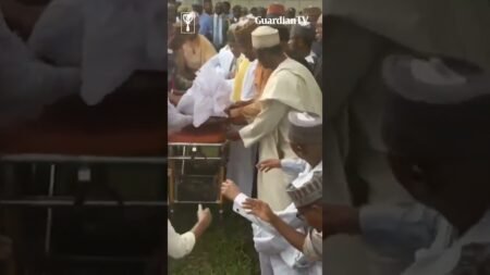 Moment Buhari was buried in Daura