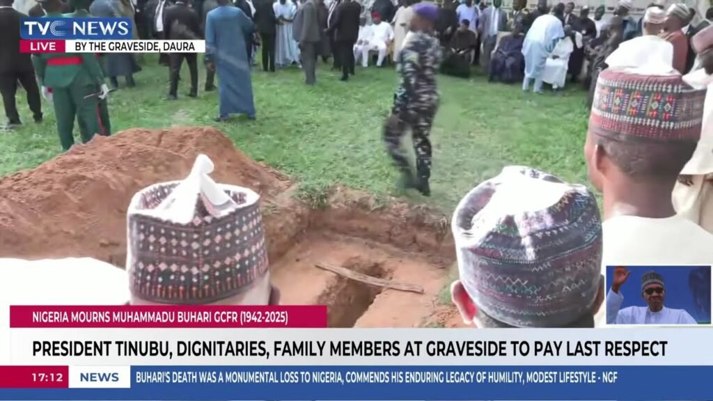 Former President Buhari's Body Set To Be Interred Inside His Residence Former President Buhari's Body Set To Be Interred Inside His Residence