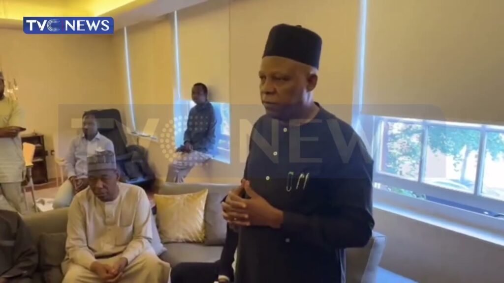 VP Shettima Meets Aisha Buhari, Other Bereaved Family Of Former President In London