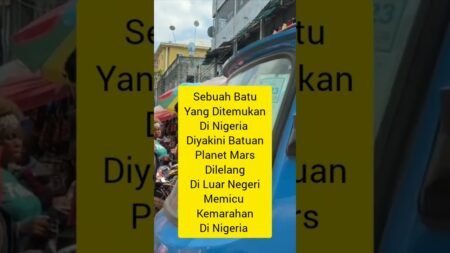 Sebuah batu yang berasal dari Planet Mars membuat kemarahan di Nigeria.