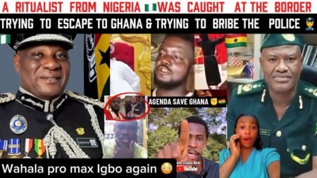 Breaking News ‼️Ghana Immigration caught A Ritualist From Nigeria at the Border Trying To Escape ???????? Breaking News ‼️Ghana Immigration caught A Ritualist From Nigeria at the Border Trying To Escape ????????