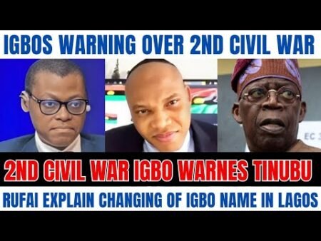 Breaking News: 2ND civil WAR IGBO warned NIGERIA, RUFAI explain changing of IGBO NAME in LAGOS