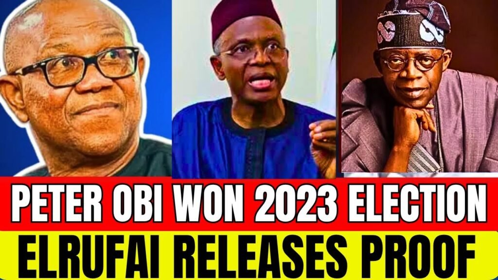 ASO ROCK QUAKES! ELRUFAI EXPOSES TINUBU, INEC FOR RIGGING 2023 ELECTION AGAINST PETER OBI