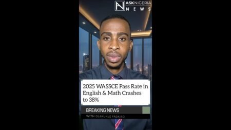 2025 WASSCE Pass Rate in English & Math Crashes to 38% ┃ Ask Nigeria Breaking News! 2025 WASSCE Pass Rate in English & Math Crashes to 38% ┃ Ask Nigeria Breaking News!