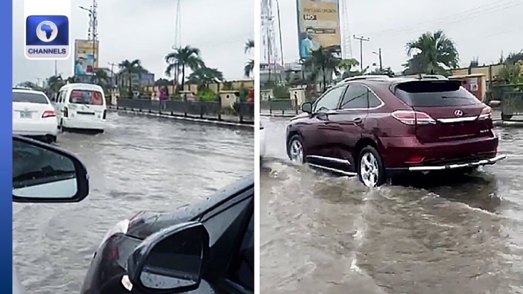 Jakande Area Flooded After Heavy Rainfall In Lagos