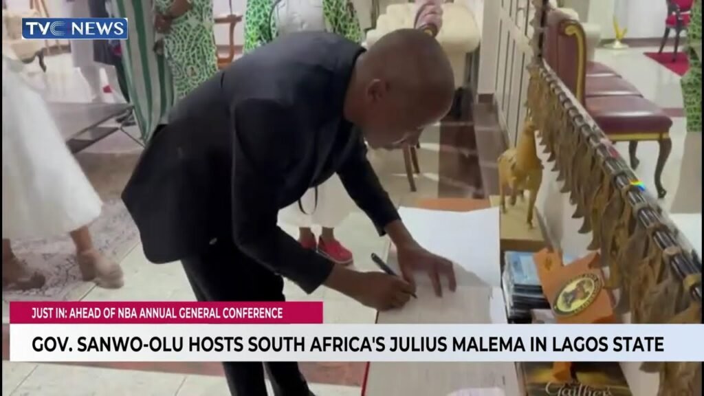 Gov Sanwo-olu Hosts South Africa’s Julius Malema In Lagos