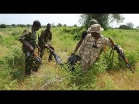 Breaking News: Nigerian Soldiers officers and the Soldier