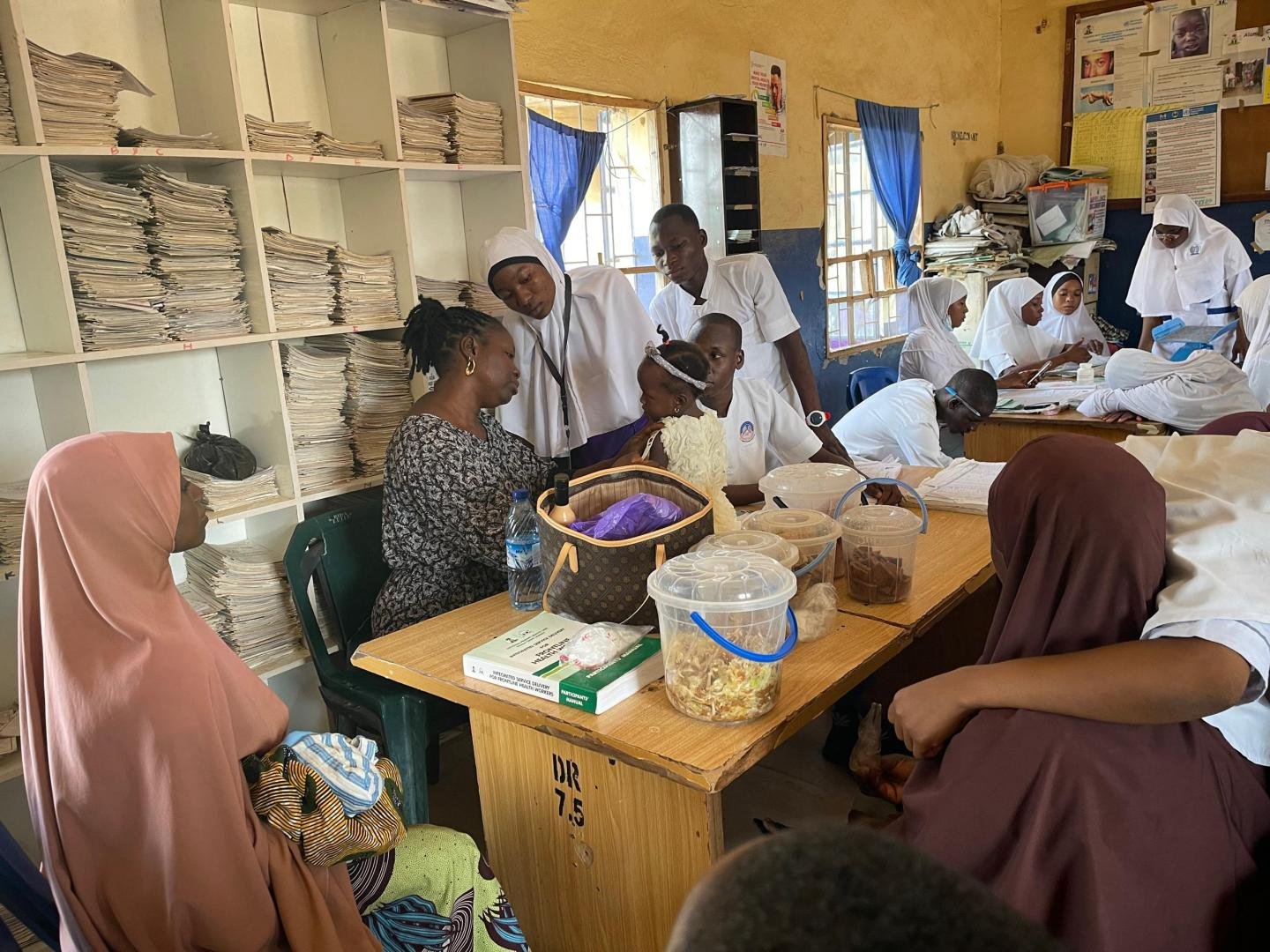 Ms Madumbi at the primary health center Maikunkele.HEIC (PHOTO CREDIT: Ayodeji )