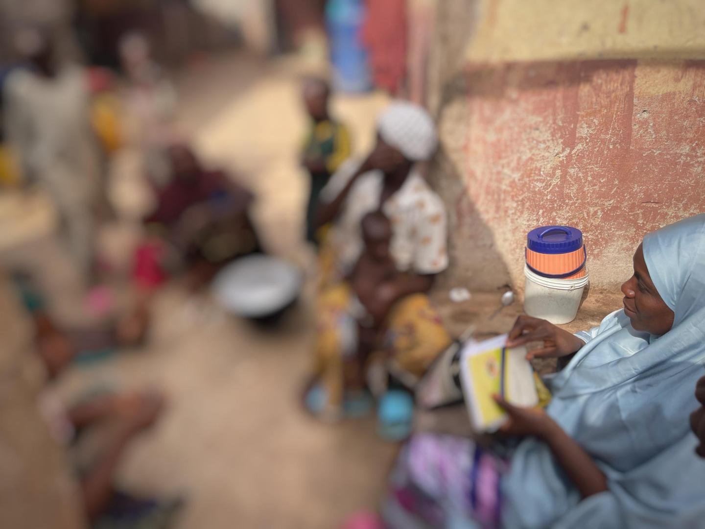 Pot of yam for lunch at Najahtu compound. (PHOTO CREDIT: Ayodeji )