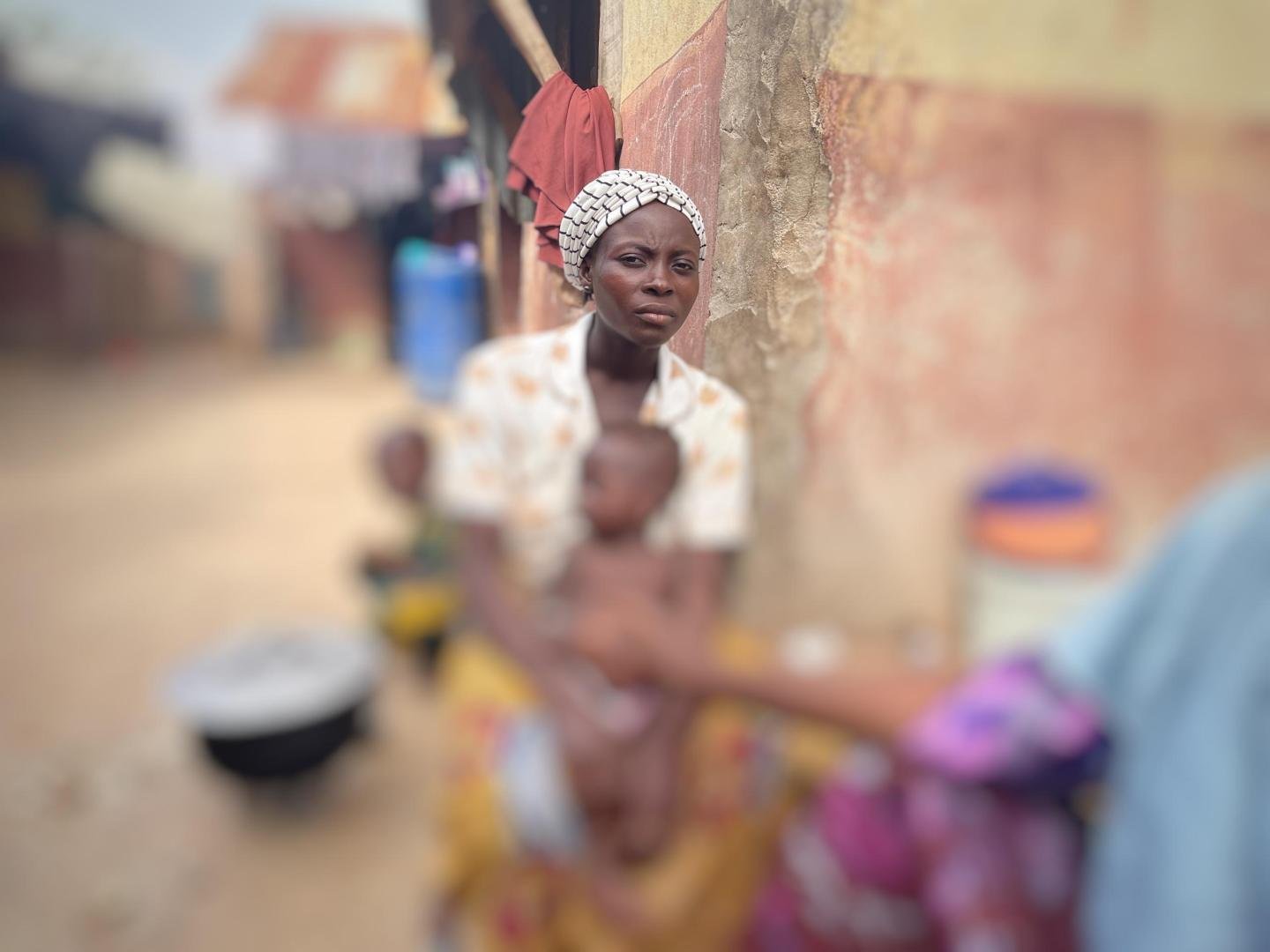 Nahajatu and her daughter. (PHOTO CREDIT: Ayodeji )