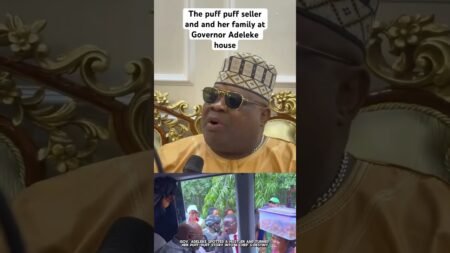 THE PUFF PUFF SELLER AND HER FAMILY AT GOVERNOR ADELEKE’s HOUSE #nigerianews #government #fypyoutube