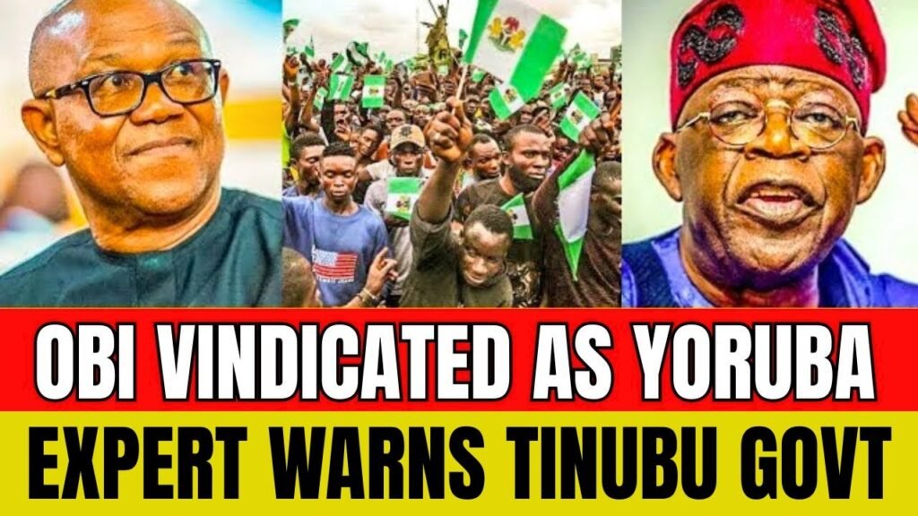 FINALLY, YORUBA EXPERT VINDICATES PETER OBI, ENGINEER SHAMES TINUBU GOVT FOR LYING TO NIGERIANS