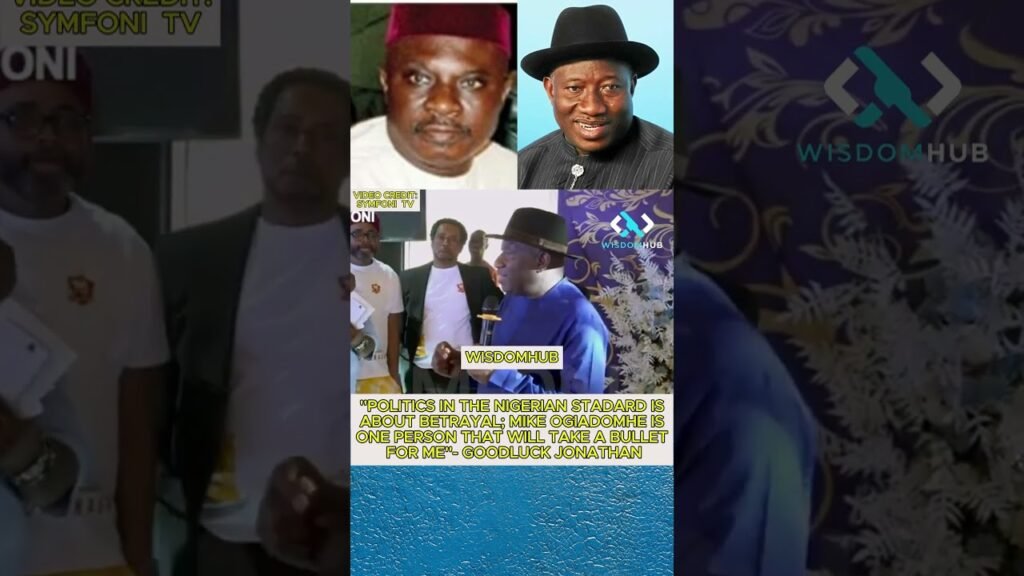 ”POLITICS IN THE NIGERIAN STADARD IS ABOUT BETRAYAL”-GOODLUCK JONATHAN