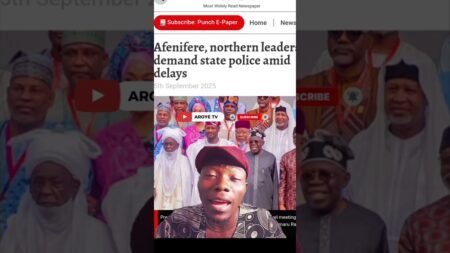 Afenifere, northern leaders demand state police amid delays #breakingnews #aroyetv #news