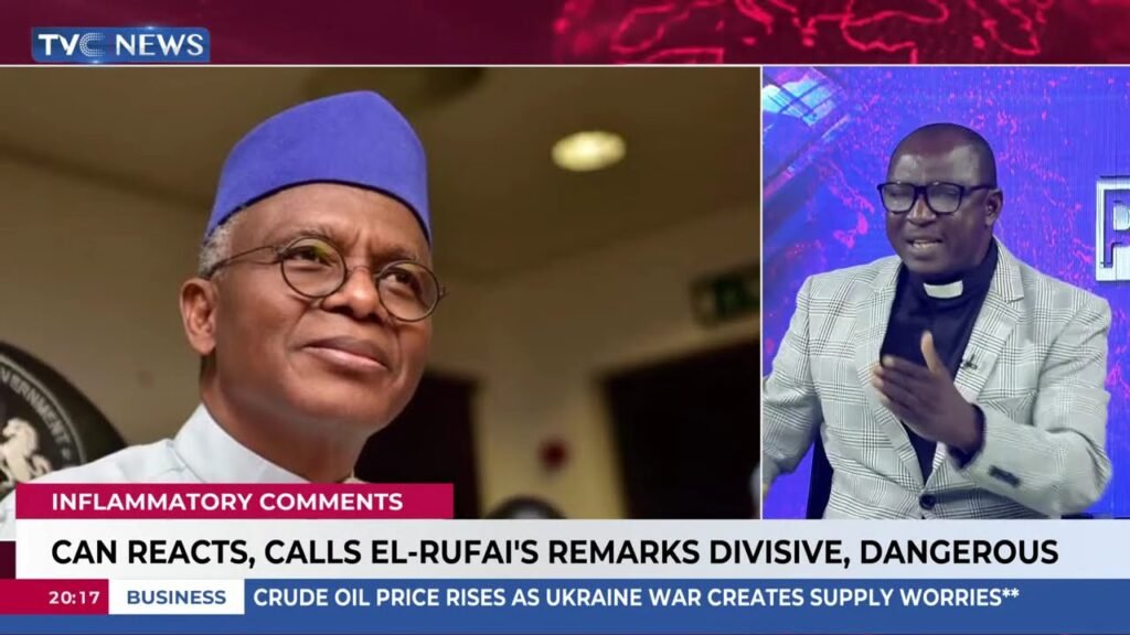 Politics Tonight : El-Rufai Is A Liar, Remarks Divisive, Dangerous- CAN Chairman Rev John Hayab
