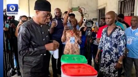 Wike Votes In Rivers LG Polls