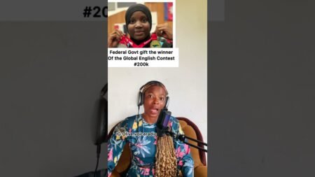 Global English Winner received #200k from federal government #nigeria #nigerianews #shortsfeed