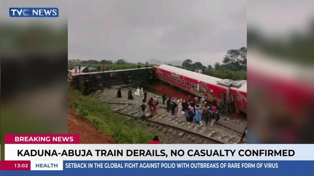 Kaduna-Abuja Train Derails, No Casualty Confirmed