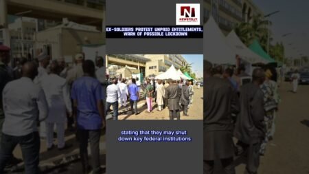 Ex-Soldiers Protest Unpaid Entitlements, Warn of Lockdown#NigeriaNews #BreakingNews #NigeriaUpdate
