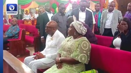 Fubara Attends First Church Service After Reinstatement As Gov