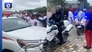Heavy Security At Port Harcourt Airport As Supporters Await Governor Fubara’s Arrival