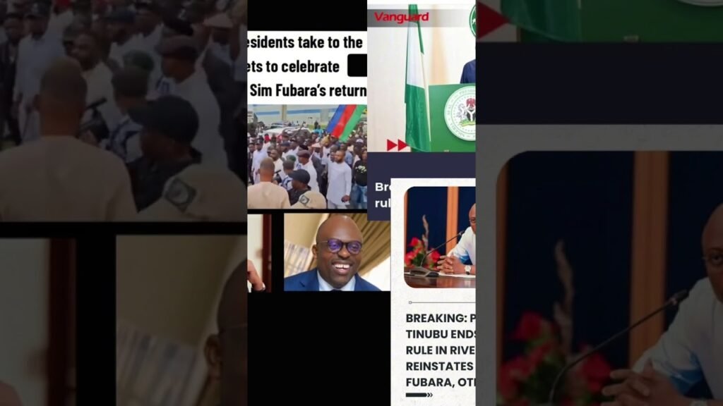 #riverstate sim Fubara’s return to govt house #riverstate youth celebrations #nigeria