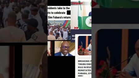 #riverstate sim Fubara’s return to govt house #riverstate youth celebrations #nigeria