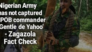 Disregard the lies from  Nigeria news media  and enemies of Biafra that  Gentle has been captured.