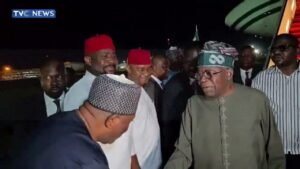 President Tinubu Returns To Abuja After Work Vacation In Paris
