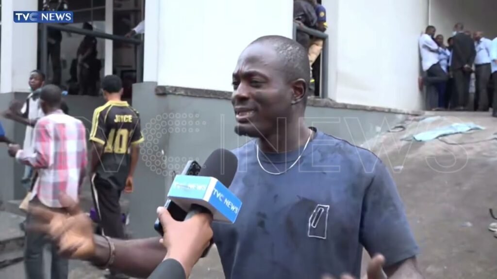 I’m Happy I Rescued Life Today, Eyewitness Says At Scene Of Fire Outbreak In Lagos