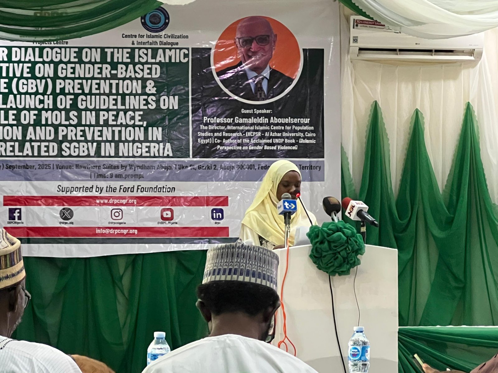 Safiya Nuhu represents the Vice-Chancellor, Bayero University Kano (BUK), Haruna Musa, a professor.